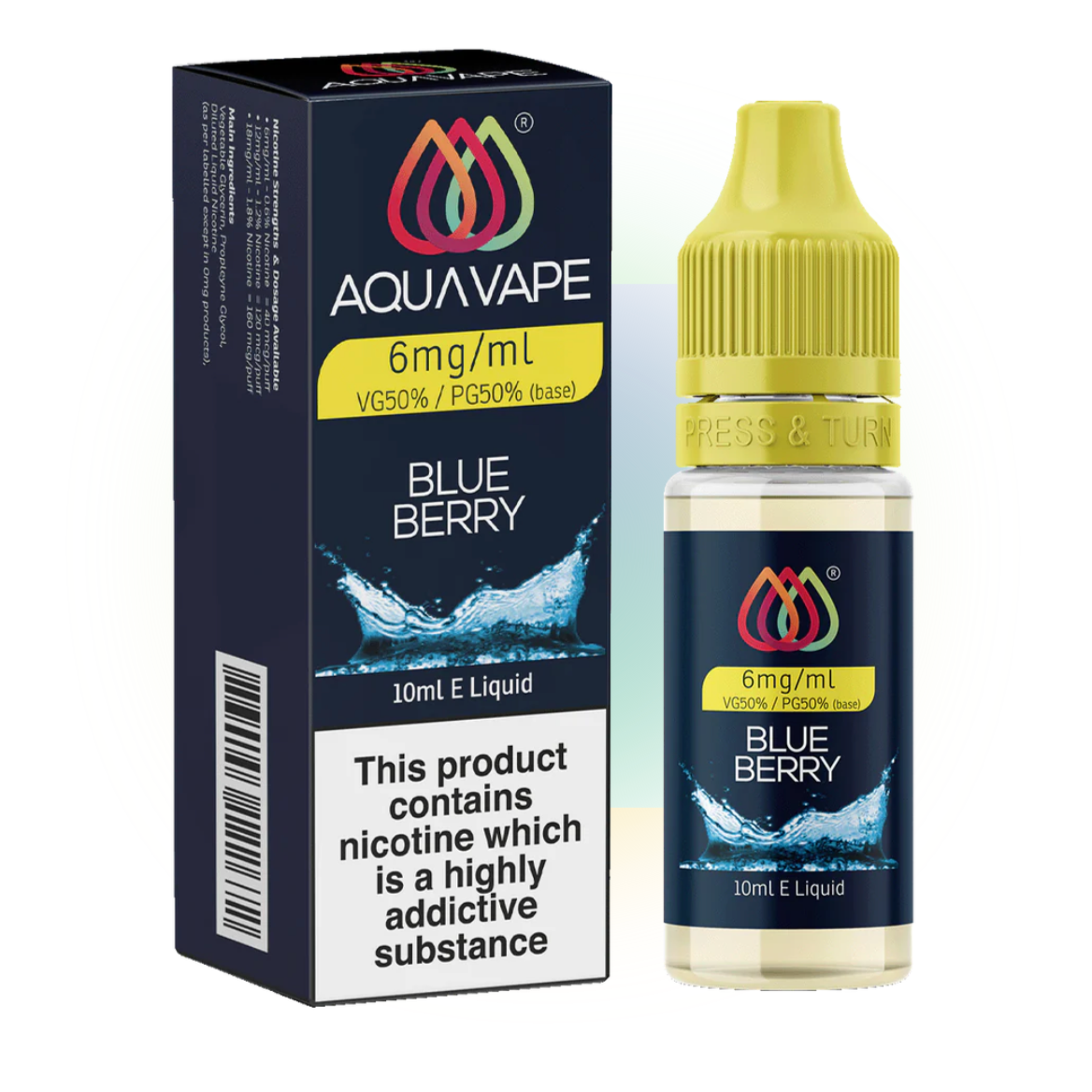 AQUAVAPE BLUEBERRY E-LIQUID BY AQUAVAPE - 10ML