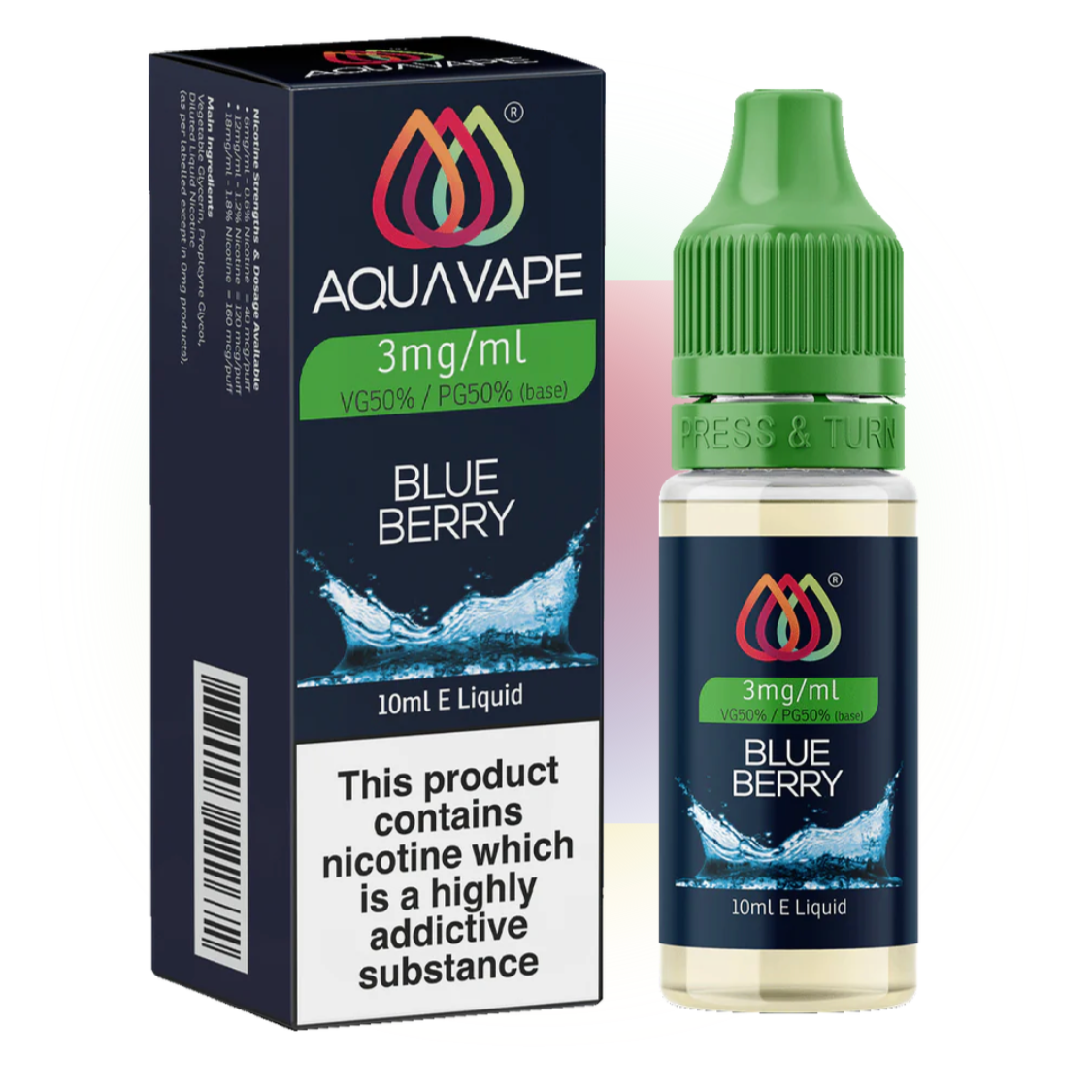 AQUAVAPE BLUEBERRY E-LIQUID BY AQUAVAPE - 10ML